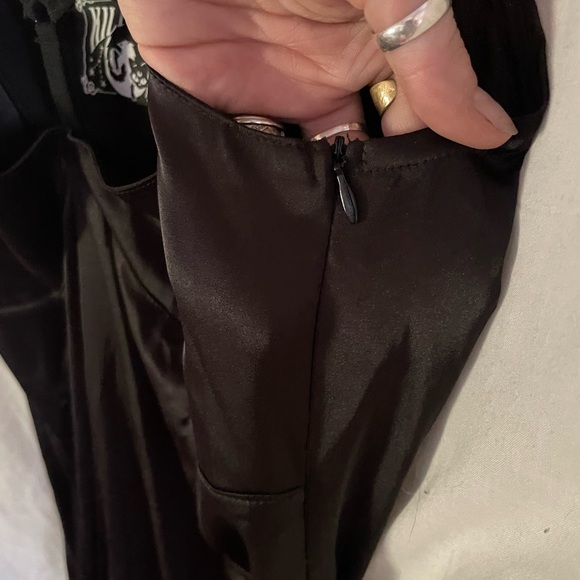 Killstar Pentagram Harness Silky Maxi Dress - Picture 4 of 5